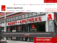 Tablet Screenshot of markt-apotheke-wulfen.de